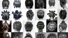 Illustration for "The Secret Maps in Her Hair: How African Braids Carried Messages, Maps, and Freedom"
