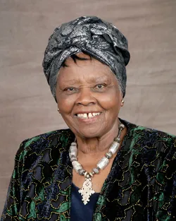 Portrait of Muthoni Likimani, Kenya