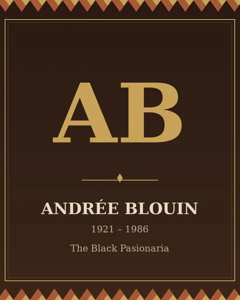 Portrait of Andrée Blouin, Central African Republic